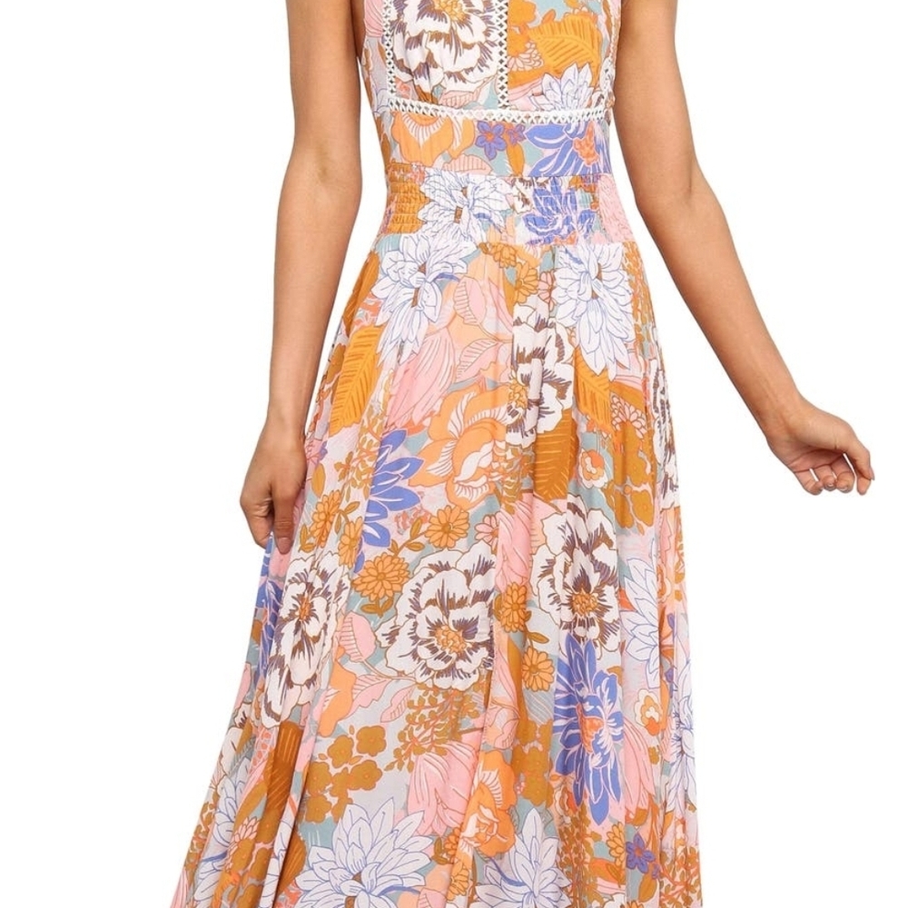 Floral Maxi Dress in Multicolor